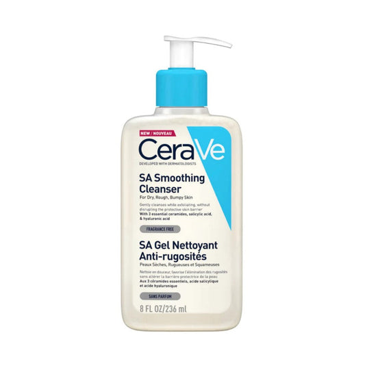 CERAVE Sa Smoothing Cleanser - Vartalon ja kasvojen puhdistusaine ongelmalliselle iholle 236ml- terveenihonkeskus.fi
